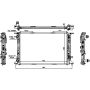 NISSENS 60321 Radiator w/Integrated Transmission Oil Cooler