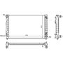 NISSENS 60498 Radiator w/Integrated Transmission Oil Cooler