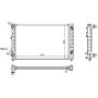 NISSENS 60499 Radiator w/Integrated Transmission Oil Cooler