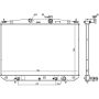 NISSENS 606544 Radiator w/Integrated Transmission Oil Cooler