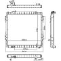NISSENS 606946 Radiator with Oil Cooler