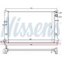 NISSENS 62468 Radiator w/Integrated Transmission Oil Cooler