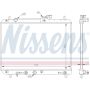NISSENS 64176 Radiator w/Integrated Transmission Oil Cooler