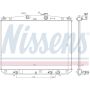 NISSENS 646923 Radiator w/Integrated Transmission Oil Cooler
