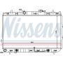 NISSENS 66649 Radiator w/Integrated Transmission Oil Cooler