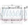 NISSENS 67030 Radiator w/Integrated Transmission Oil Cooler