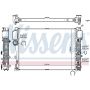 NISSENS 67107A Radiator w/Integrated Transmission Oil Cooler