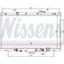 NISSENS 68106 Radiator w/Integrated Transmission Oil Cooler