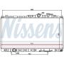 NISSENS 68180 Radiator w/Integrated Transmission Oil Cooler