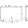 NISSENS 69464 Radiator w/Integrated Transmission Oil Cooler