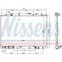 NISSENS 69476 Radiator w/Integrated Transmission Oil Cooler