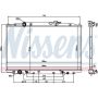 NISSENS 69477 Radiator w/Integrated Transmission Oil Cooler