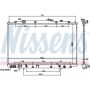 NISSENS 69482 Radiator w/Integrated Transmission Oil Cooler