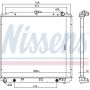 NISSENS 69485 Radiator w/Integrated Transmission Oil Cooler
