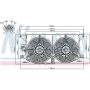 NISSENS 85402 A/C Condenser Fan Assembly