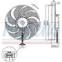 NISSENS 85545 Engine Cooling Fan