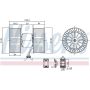 NISSENS 87196 Blower Motor Assembly