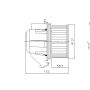 NISSENS 87607 Blower Motor Assembly
