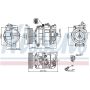 NISSENS 890025 Air Conditioning Compressor with Clutch