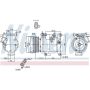 NISSENS 890045 Air Conditioning Compressor with Clutch