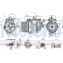 NISSENS 890060 Air Conditioning Compressor with Clutch