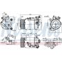NISSENS 890099 Air Conditioning Compressor with Clutch