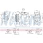 NISSENS 890115 Air Conditioning Compressor with Clutch