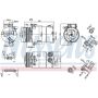 NISSENS 890213 Air Conditioning Compressor with Clutch