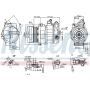 NISSENS 890304 Air Conditioning Compressor with Clutch