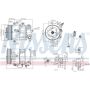 NISSENS 890375 Air Conditioning Compressor with Clutch