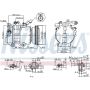 NISSENS 890376 Air Conditioning Compressor with Clutch