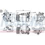 NISSENS 890601 Air Conditioning Compressor with Clutch