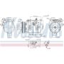 NISSENS 890614 Air Conditioning Compressor with Clutch