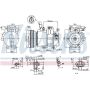 NISSENS 890621 DV12 Compressor with Clutch