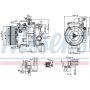 NISSENS 890880 Air Conditioning Compressor with Clutch