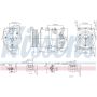 NISSENS 890899 Air Conditioning Compressor with Clutch
