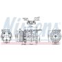 NISSENS 89099 Air Conditioning Compressor with Clutch