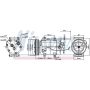 NISSENS 89101 Air Conditioning Compressor with Clutch