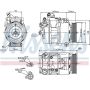 NISSENS 89214 Air Conditioning Compressor with Clutch