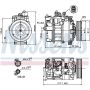 NISSENS 89223 Air Conditioning Compressor with Clutch