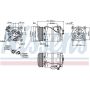 NISSENS 89249 Air Conditioning Compressor with Clutch