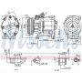 NISSENS 89405 Air Conditioning Compressor with Clutch