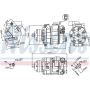 NISSENS 89418 Air Conditioning Compressor with Clutch