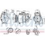 NISSENS 89513 Air Conditioning Compressor with Clutch