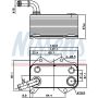 NISSENS 90660 Engine Oil Cooler
