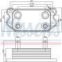 NISSENS 90676 Engine Oil Cooler