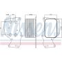 NISSENS 90851 Engine Oil Cooler