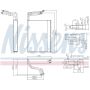 NISSENS 92361 Air Conditioning Evaporator Core