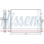 NISSENS 940217 Air Conditioning Condenser/Receiver Drier Assembly