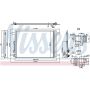 NISSENS 940834 Air Conditioning Condenser/Receiver Drier Assembly